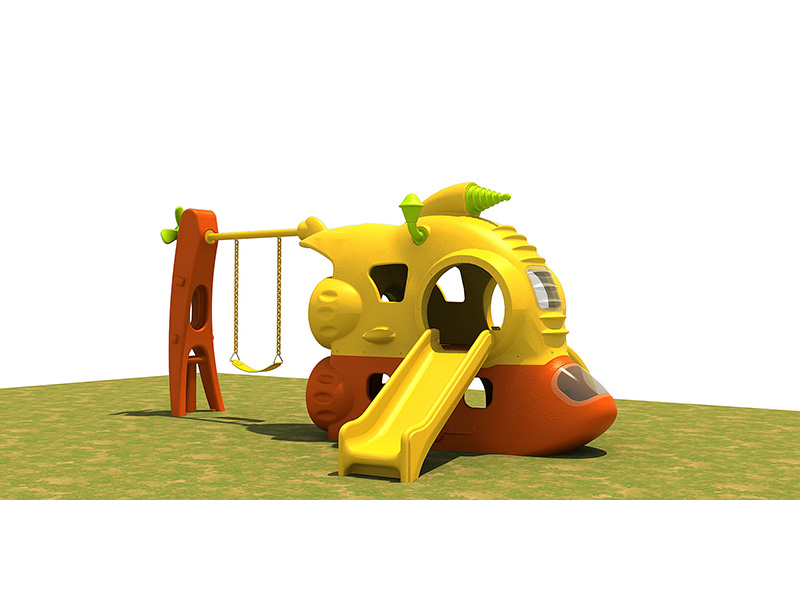 Outdoor mini size multiplay plastic set with swing factory