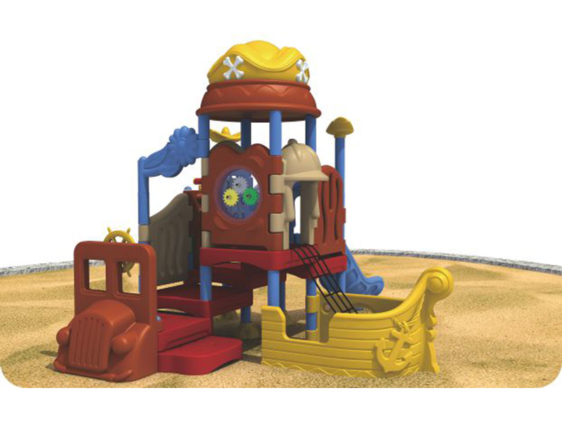 children outdoor playground equipment plastic playset for school