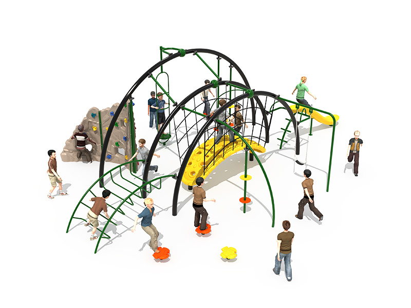 Customized school amusement climbing net with slide manufacture