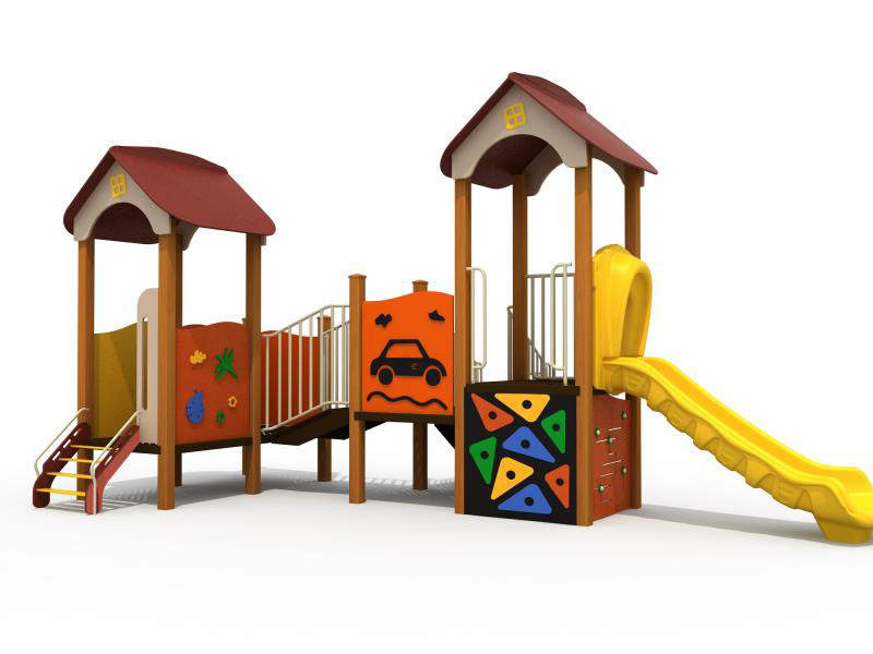 Customized natural style kids leisure wooden playset supplier